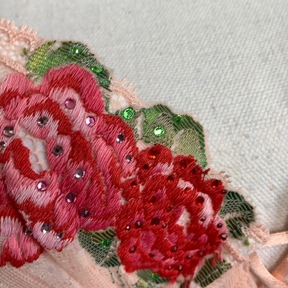 Victoria’s Secret Rose Embroidered Bustier - Picture 3 of 5